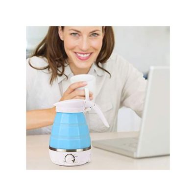 Collapsible Electric Travel Kettle 0.6 liter 0.6 l 700 W DYQQKD828 Blue