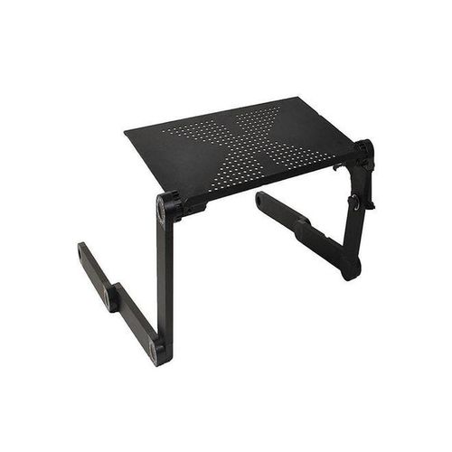 Multiuseful Laptop Table Desk Black 20.9x10.2x1.6inch