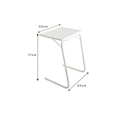 Multi-Purpose Laptop Table White 71x52x53cm