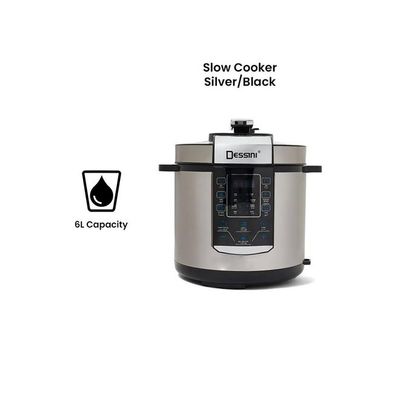 Electric Pressure Cooker 6 L 6006-6L Silver/Black