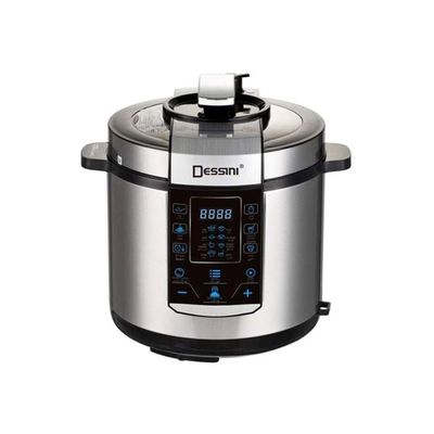 Electric Pressure Cooker 6 L 6006-6L Silver/Black