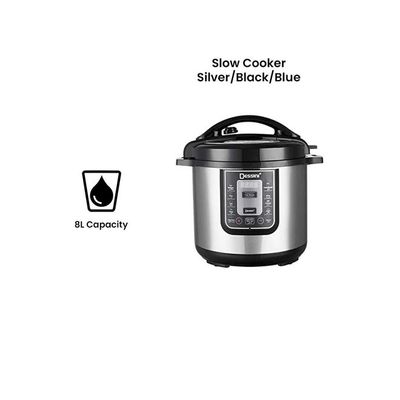 Electric Pressure Cooker 8 L 8008-8L Silver/Black/Blue