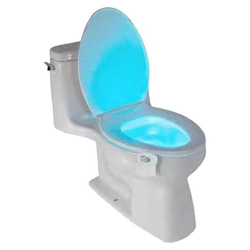 8-Colour Toilet Seat LED Light White 65 x 70millimeter