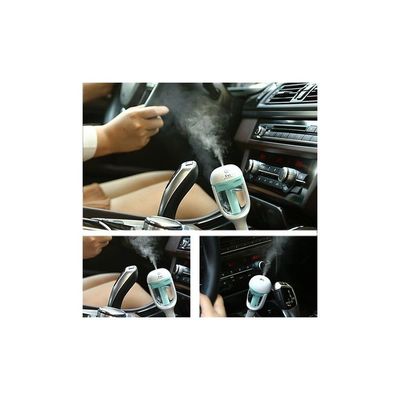 Mini Portable Car Humidifier DC 12V H16662 Blue/White