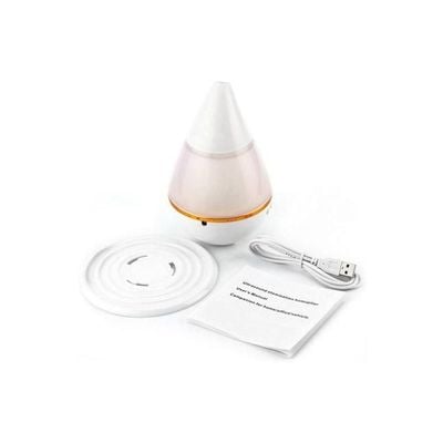 LED Ultrasonic Air Humidifier 250ML 2724606009134 White/Clear/Gold