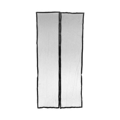 Magnetic Mesh Curtain Black