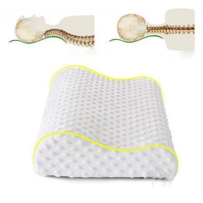 Memory Foam Contour Pillow White 61x36x12.5centimeter