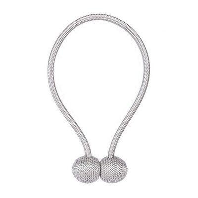 Magnetic Curtain Tie-Back Silver 15centimeter