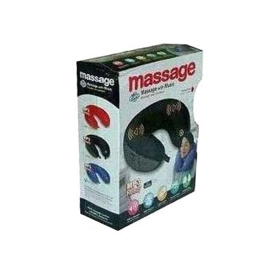 Massage Pillow With Earplugs Black