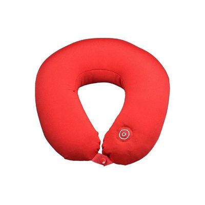 Neck Massage Pillow Cotton Red