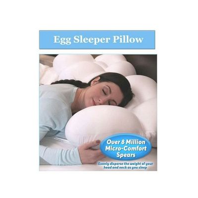 Egg  Sleeper Pillow Fabric White 40cm