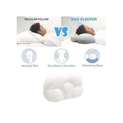 Egg  Sleeper Pillow Fabric White 40cm