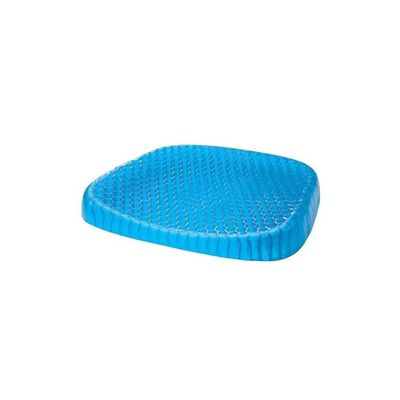 Honeycomb Patterned Gel Cushion Blue 16x14x1.5centimeter