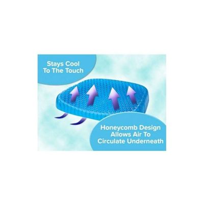 Seat Support Gel Cushion Blue