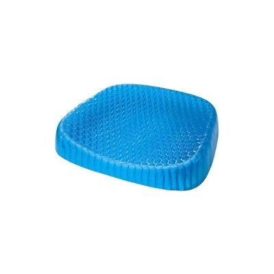 Honeycomb Patterned Gel Cushion Polyester Blue