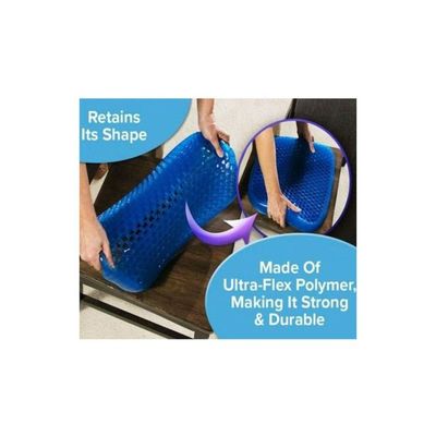 Gel Flex Seat Cushion Blue 15.5 x 14 x 1.5inch