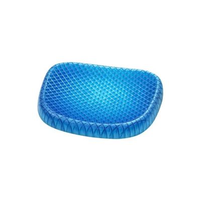 Seat Support Gel Cushion Blue 15.5 x 14 x 1.5inch