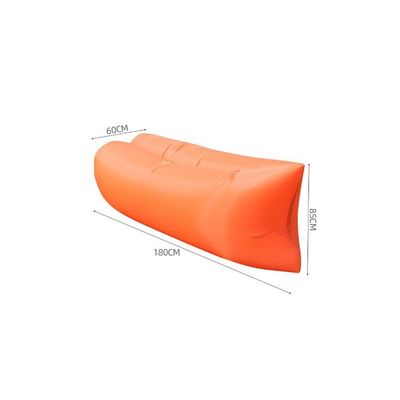 Inflatable Lounger Waterproof Air Mattresses Sofa Polyester Orange 39 x 6.8 x 17centimeter