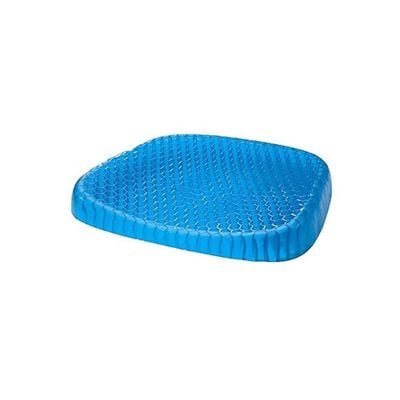 Seat Support Gel Cushion Blue 14x16x1.5inch