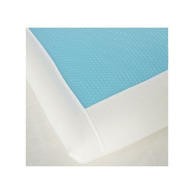 Comfort Memory Foam Gel Pillow Cotton White/Blue 45x70centimeter
