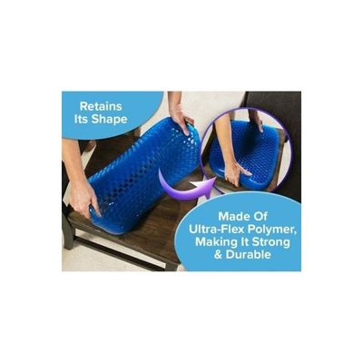 Flex Breathable Seat Cushion Blue 42x5x41centimeter