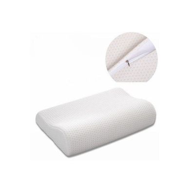 Memory Pillowcase Polyester White 61x13x45centimeter