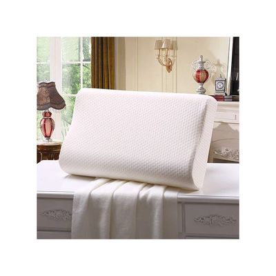 Memory Pillowcase Polyester White 61x13x45centimeter