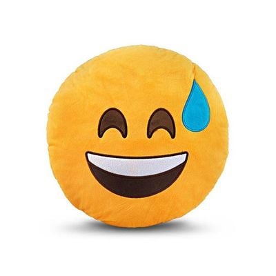 LOL Emoticon Cushion Polyester Yellow/Brown 31*31*7centimeter