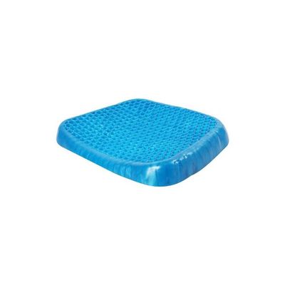 Honeycomb Designed Chair Pad Blue 39x4.5x30centimeter