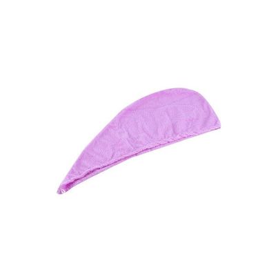 Hair Drying Wrap Towel Purple 60x20centimeter
