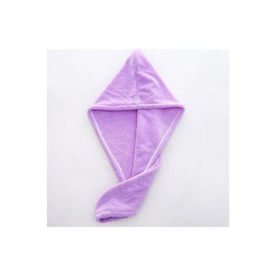 Microfiber Hair Towel Wrap Purple 65x24cm