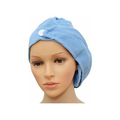 Quick Drying Hair Towel Wrap Set Light Blue