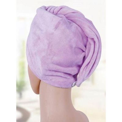 Hair Drying Towel Purple