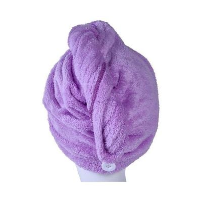 Super Absorbent Hair Towel Purple 25x65cm