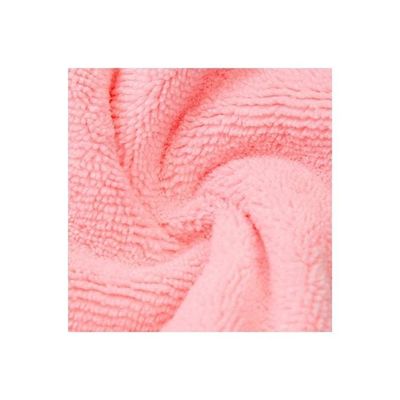 Hair Drying Towel with Button Pink 100g