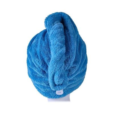 Quick Drying Hair Towel Wrap Blue