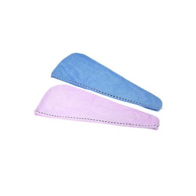 Pack of 2 Hair Towel Set Blue/Pink