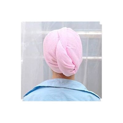 2-Piece Hair Wrap Set Pink 63x24cm