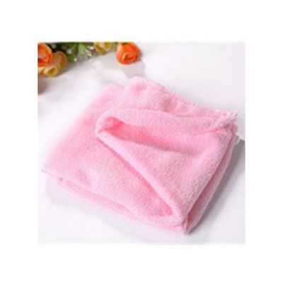 2-Piece Head Towel Cap Set Pink 59x26centimeter