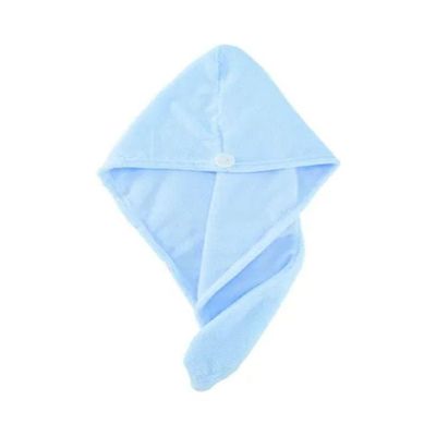 Super Soft Dry Hair Bath Towel Blue 24x62cm