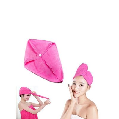 Magic Dry Hair Towel Pink 65x25cm