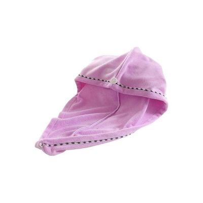 2-Piece Quick Hair Wrap Set purple 63x24cm