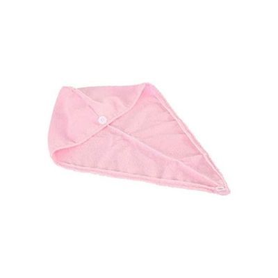 Bathroom Super Absorbent Quick-Drying Microfiber Bath Towel Hair Dry Cap Salon Towel Pink