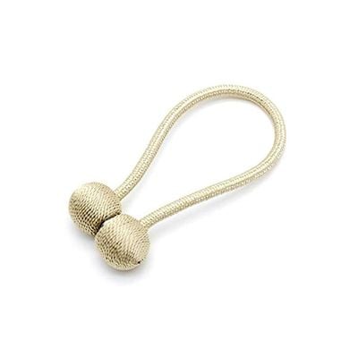 2-Piece Magnetic Curtain Tieback Golden 10centimeter