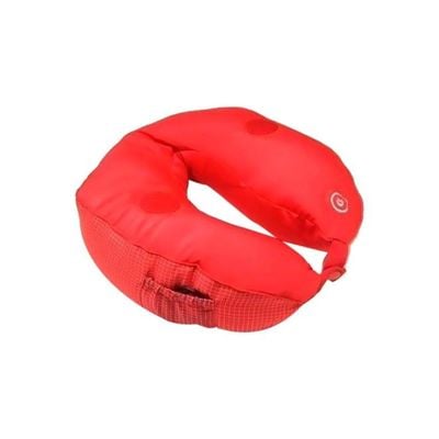 Neck Massager Pillow Cotton Red 30x25centimeter