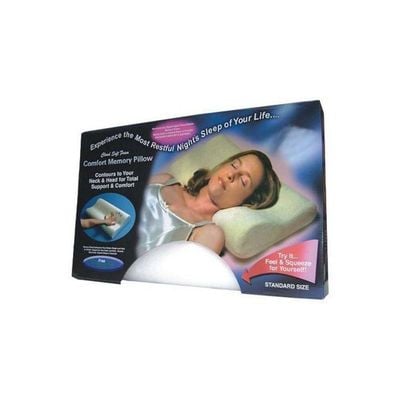 Memory Foam Pillow Foam White One Size