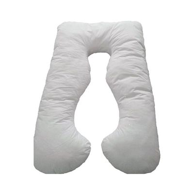 U-Shaped Maternity Pillow Cotton White 75x125centimeter U-Shaped Maternity Pillow Cotton White 75x125centimeter