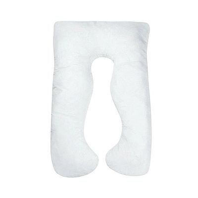 U-Shaped Maternity Pillow Cotton White 80x100centimeter
