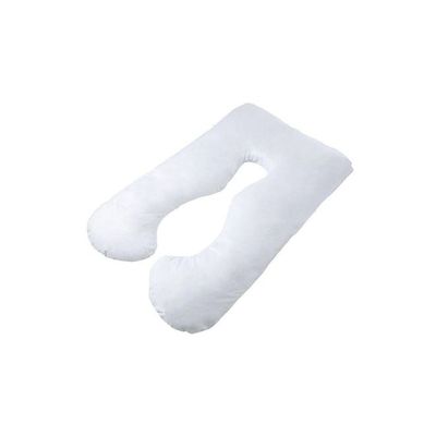 U Shape Pain Relief Maternity Pillow Microfiber White 120 x 80centimeter