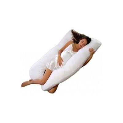 Comfort Maternity Pillow Cotton White 120x80centimeter